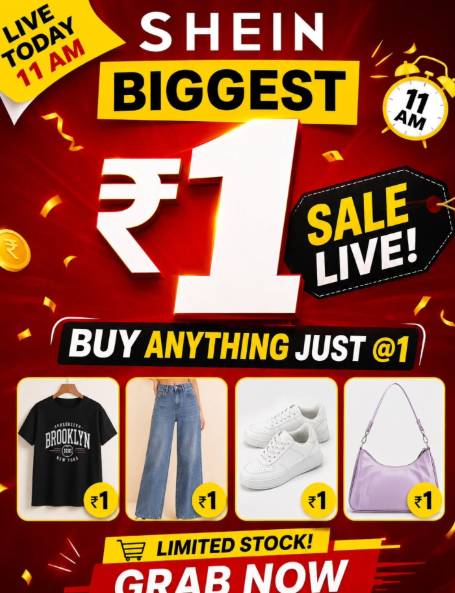 1 Rs Deal Today | SHEIN 