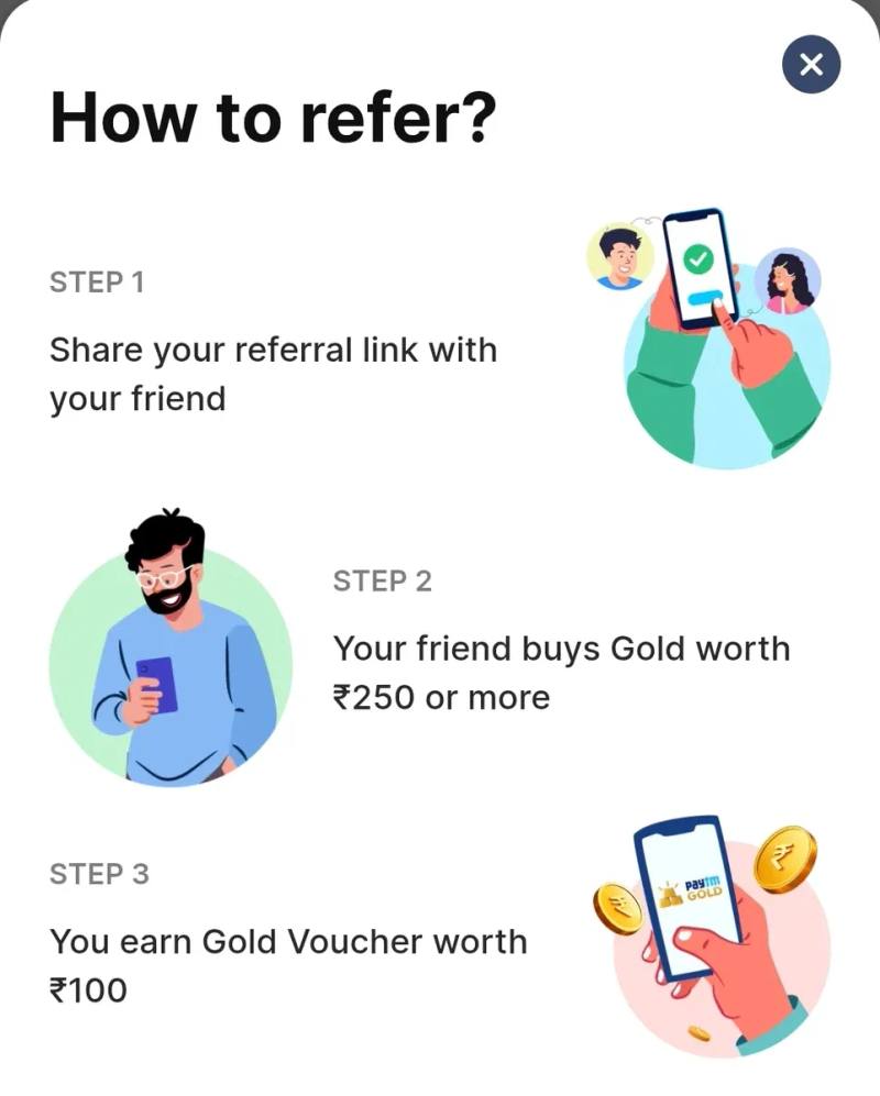 🎁 Paytm Gold – Refer & Earn ₹100 Gold Voucher!