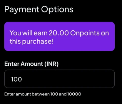 Amazon pay 20% cashback using onpoint